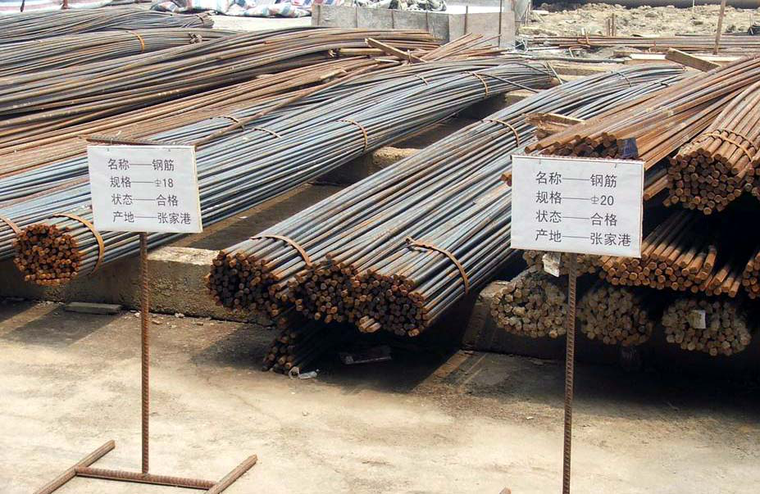 28钢筋分规格分别码放