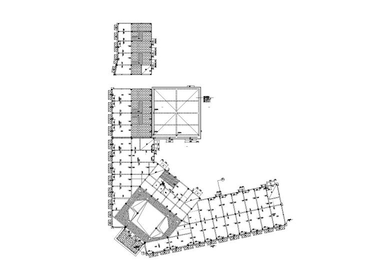 钢结构喷淋图资料下载-3层框架结构商业用房施工图建筑结构水暖电