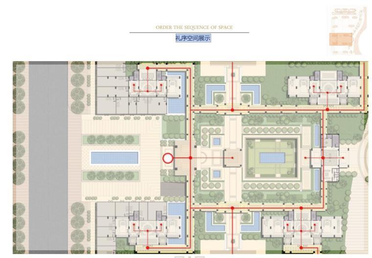 [吉林]哈尔滨知名地产城概念设计方案文本（PDF+159页）-礼序空间展示