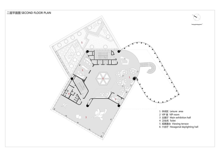 深圳世茂深港国际中心展示馆-02_二层平面图