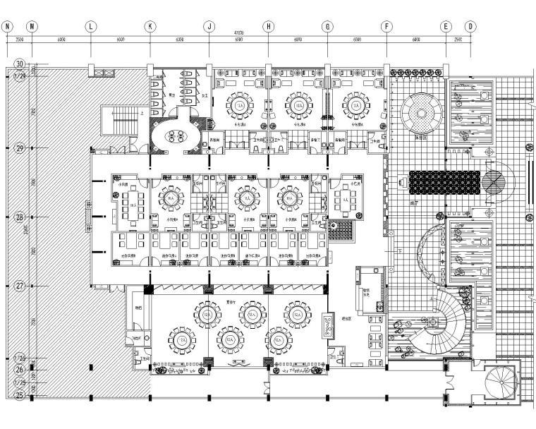 德阳酒楼装修设计资料下载-安徽豪华海鲜酒楼装修设计图