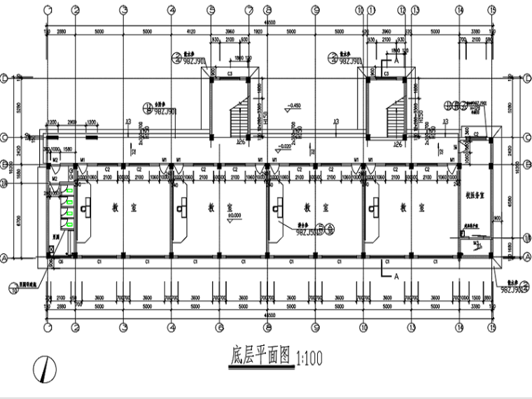 框架结构综合楼全套施工图资料下载-[南宁]框架结构教学综合楼建筑结构施工图（全套图纸）