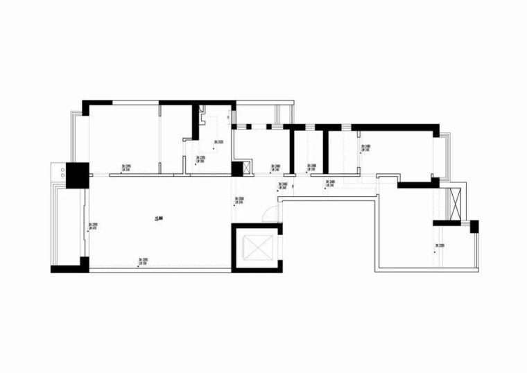 户型平面图180资料下载-一个人住180方，打造高级住宅！