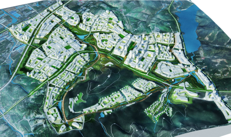 科技城地块概念性规划文本资料下载-[辽宁]大连融科未来城概念规划方案文本（生态科技城）-知名景观公司