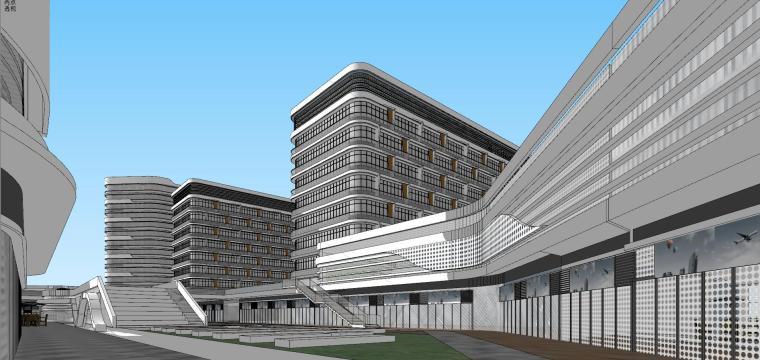 新华人才公寓 +酒店建筑模型设计（2018年）-新华人才公寓 +酒店QQ 691671571 (9)