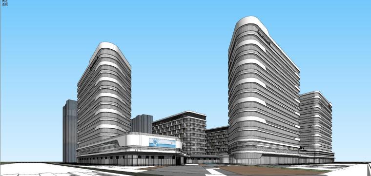 新华人才公寓 +酒店建筑模型设计（2018年）-新华人才公寓 +酒店QQ 691671571 (5)
