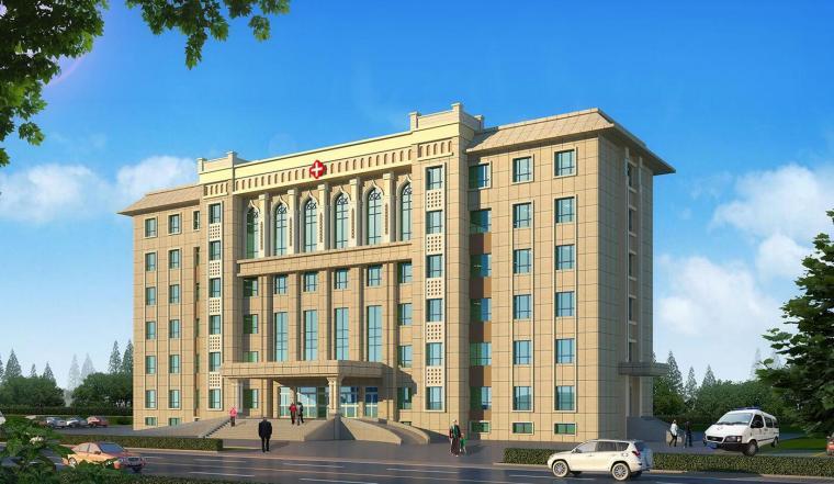 某六层医院建筑资料下载-[新疆]新疆某六层医院建筑模型设计（伊斯兰风格） 