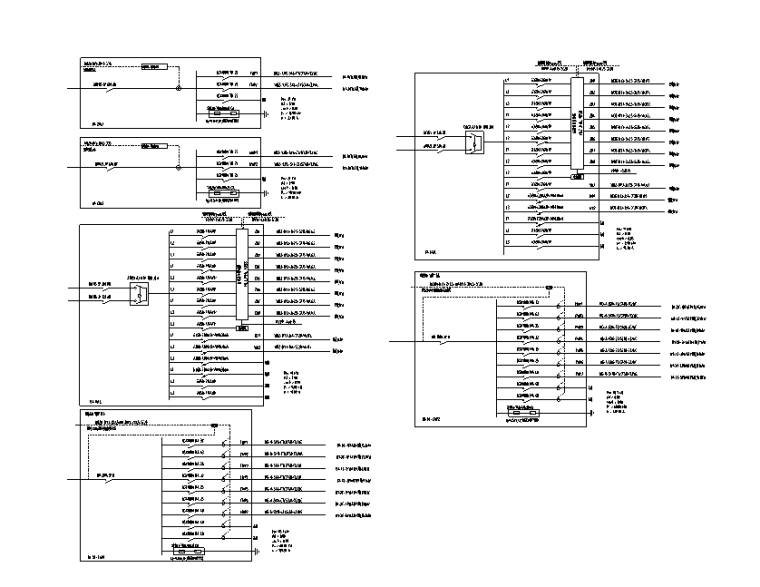 15万平西藏高层三级医院强弱电智能施工图（-地下室防火分区1(B1)配电系统图一