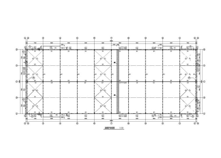 钢梁与混凝土柱连接dwg资料下载-混凝土排架结构（钢梁）厂房结构施工图（2011）