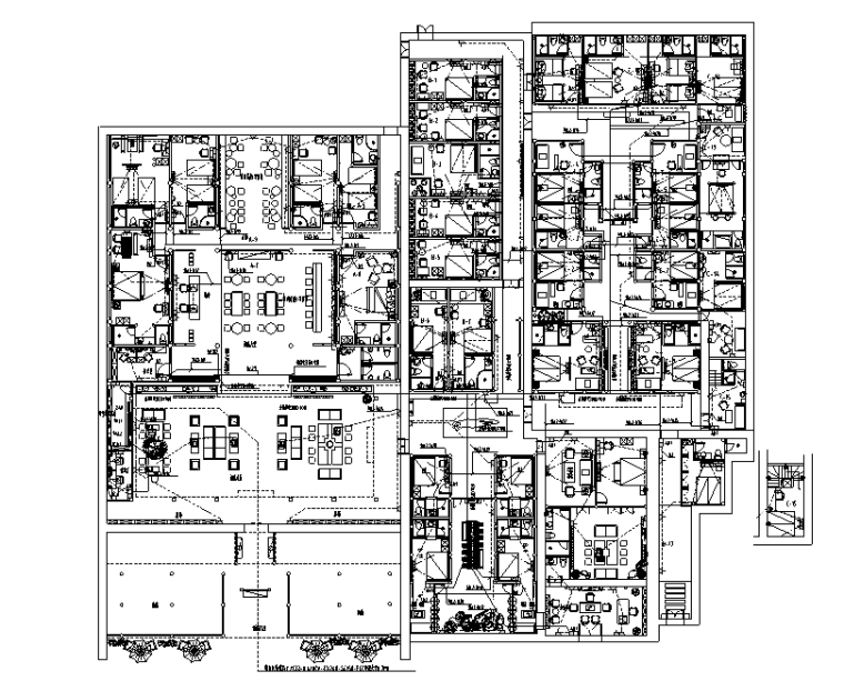 3000m酒店设计效果图资料下载-民宿酒店丨效果图+施工图+水电消防图