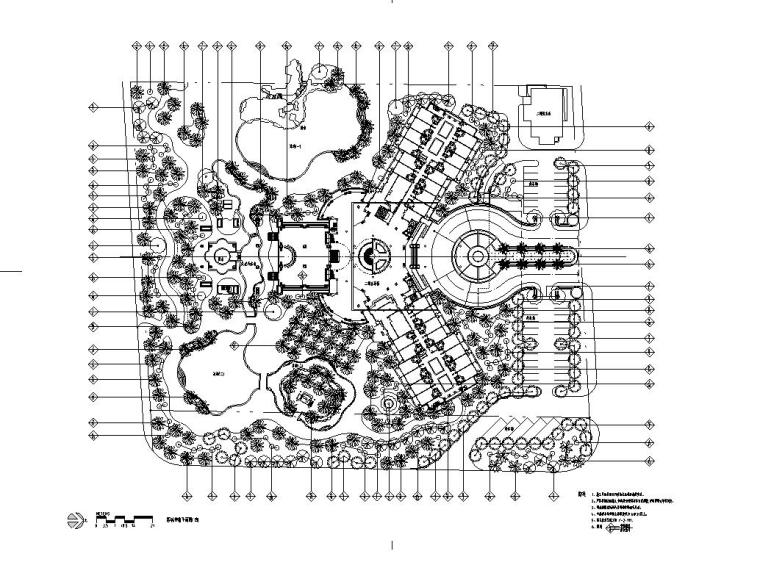 景观细部施工图—绿化配置施工图设计-绿化配置平面图三