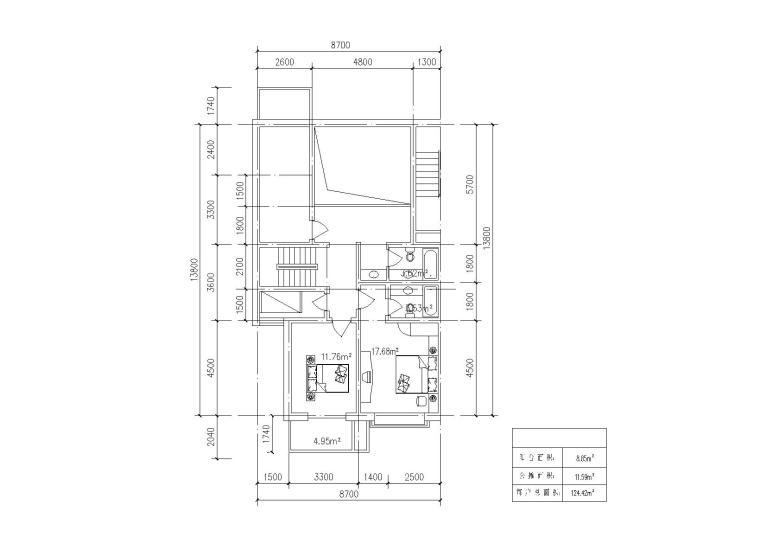 75平米cad户型图资料下载-40种多层住宅户型图（CAD）