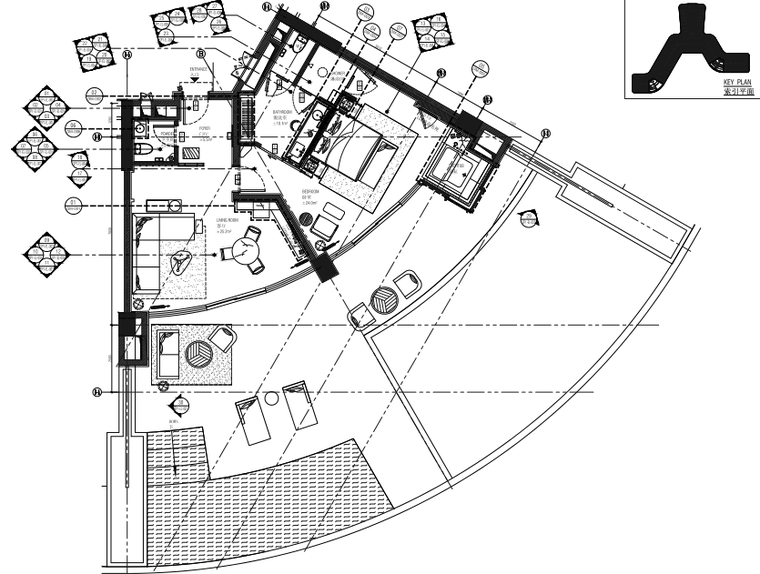 室内装修及技术标资料下载-[海南]AB Concept-三亚瑰丽酒店室内装修施工图+方案+效果图