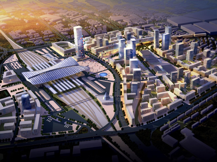 05 建造未来交通枢纽 未来交通枢纽区的周边将创建一个新商务区,伴有