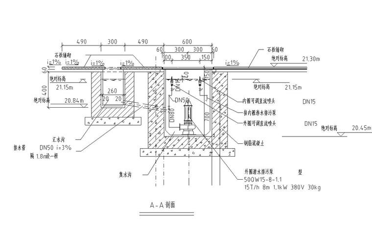 景观施工节点图资料下载-​景观细部施工图—旱喷旱池设计