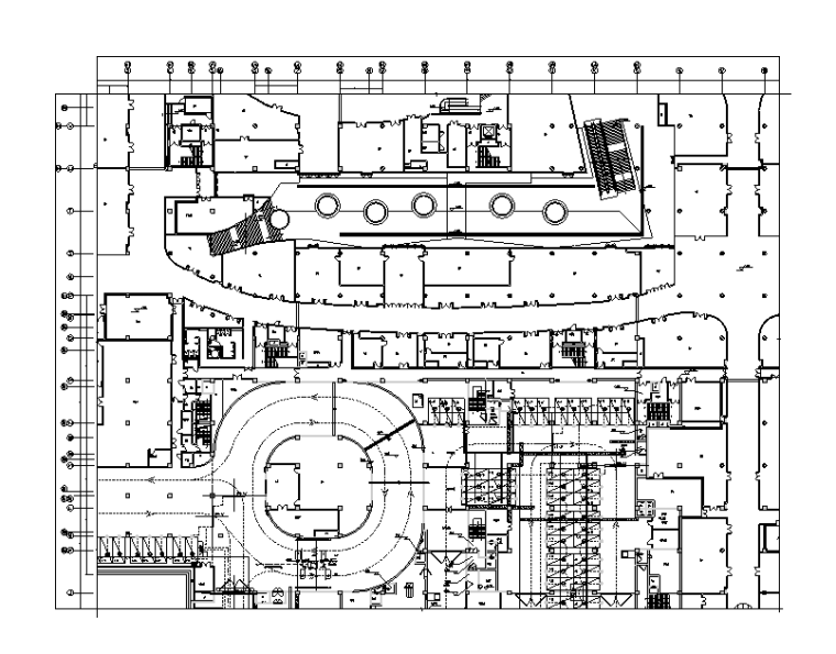 下停车场平面的设计资料下载-天津广场停车场及地下交通控制系统弱电施工图