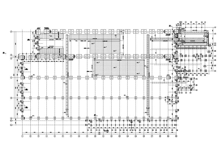 单层房详图资料下载-[上海]单层36.8m钢排架厂房结构施工图2010