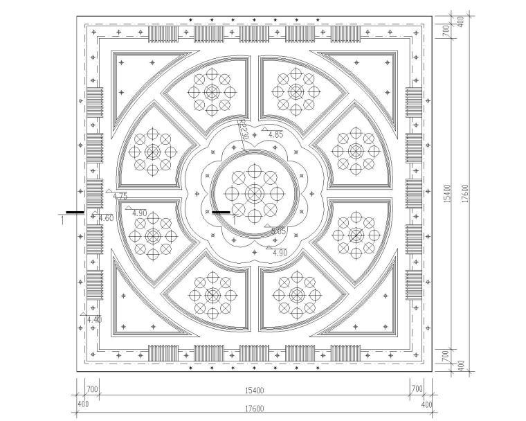 七十五套顶棚实木装饰图库-顶棚装饰详图6