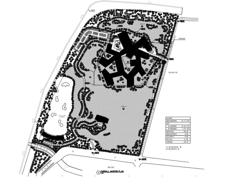 [河南]开封西北湖中式风格酒店方案设计（PDF+40页）-总平面图