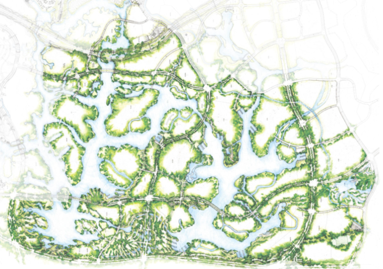 [分享][四川]成都麓湖生態公園景觀方案文本(濱湖公園)含cad施工圖及