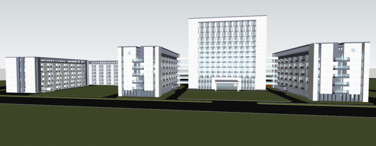 四川建筑su模型资料下载-[四川]成都四川理工职业技术学院建筑模型设计