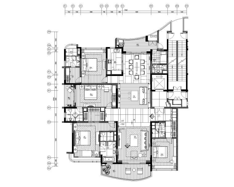 样板间方案设资料下载-[广东]LTW-广州雅居乐四居室样板间装修施工图+概念方案+物料+完工实景