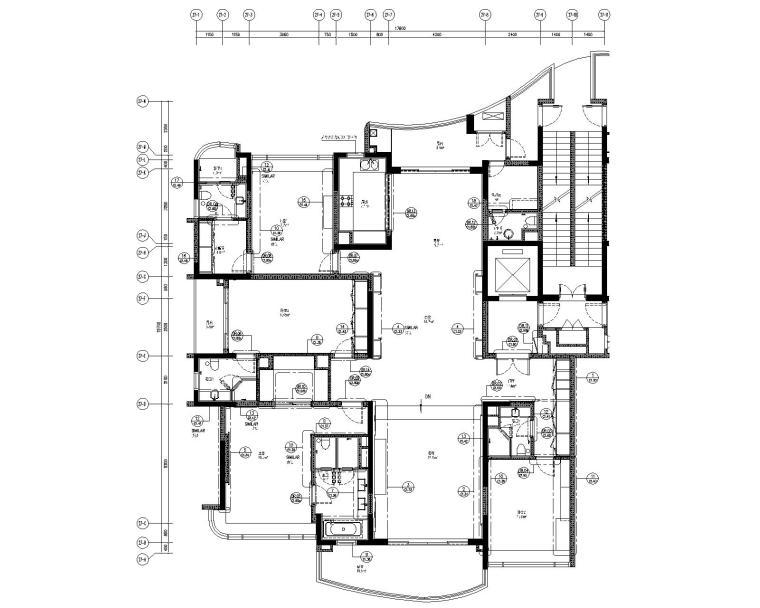 [广东]LTW-广州雅居乐四居室样板间装修施工图+概念方案+物料+完工实景-3细部索引平面图