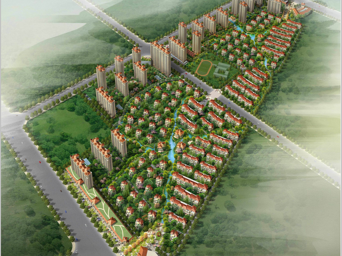 项目规划总平面图资料下载-[江苏]佳兆业江阴居住区项目规划与建筑设计方案文本（JPG，100页）
