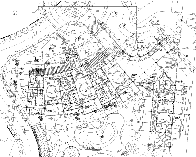 2层幼儿园设计平面图资料下载-16套幼儿园景观CAD平面图（有建筑立面图，景观，室内平面图）