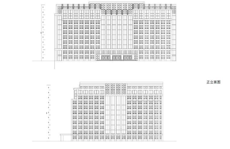 [北京]金融街E9项目政府公建办公楼建筑方案文本（欧式新古典）-立面方案二