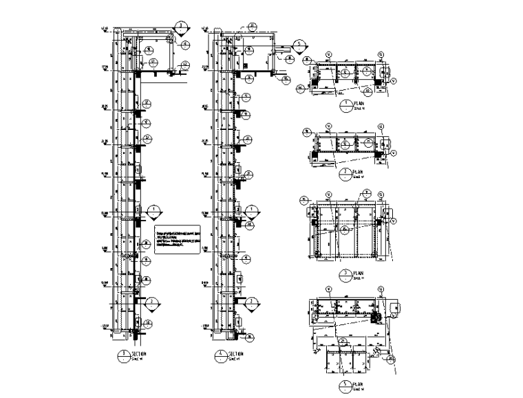 观光电梯节点图资料下载-观光电梯最终版钢结构图（PDF/CAD,2017）