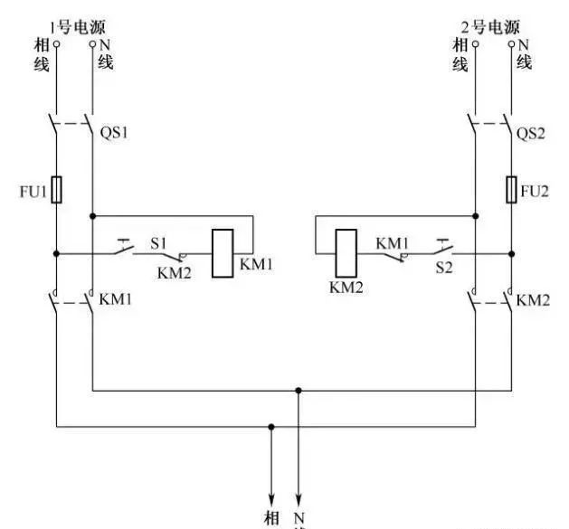 开关电源电路图及原理资料下载-15个常见的电工中级电路图，会操作12个才算得上是电工老师傅！