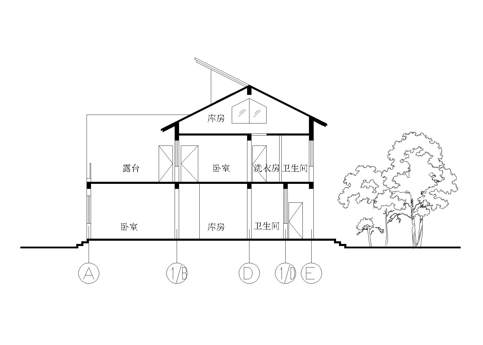 二层新农村住宅建筑施工图