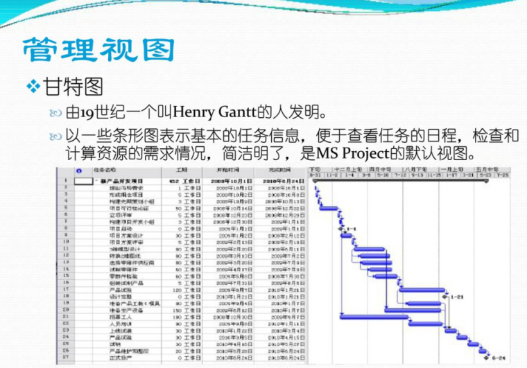 project项目管理软件使用教程-管理视图