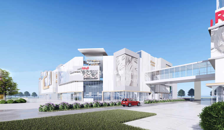 [广东]从化兴利莱茵汇酒店综合商业广场建筑模型设计