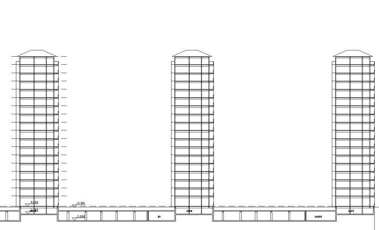 [安徽]淮南山南新区山水宅邸规划施工图设计（CAD）-01 立面图 - 副本