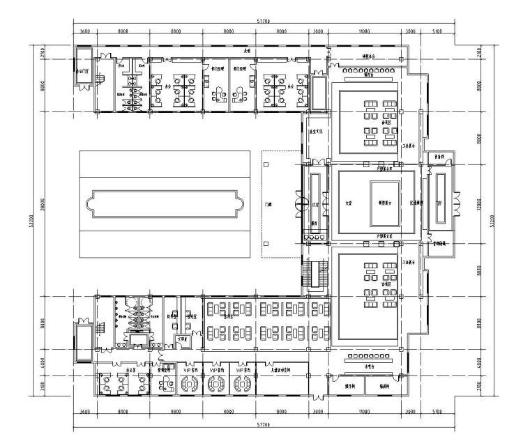 [安徽]淮南山南新区山水宅邸规划施工图设计（CAD）-售楼中心