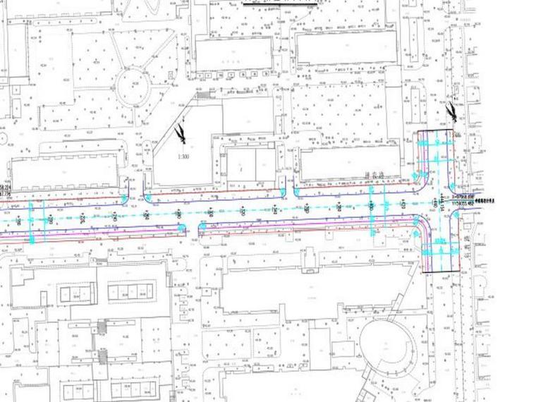 [湖南]雨污分流主管网改造项目图纸（pdf）-神农道路平面图