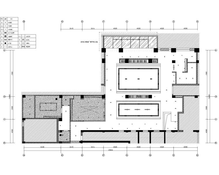 上海桀思空间-上海金沙路酒店式公寓室内装修施工图（附效果图）-51F公区综合天花图