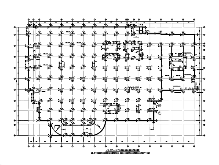 康复医院建筑施工图设计资料下载-[广州]医院门诊综合楼地下结构工程施工图