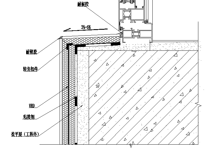 外墙保温复合板安装施工技术交底（含细部节点做法）-76窗台构造