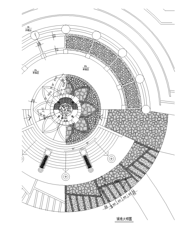 景观铺装|130套铺地CAD图案1-70-7_看图王