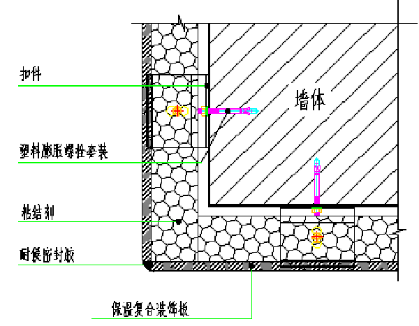 外墙保温复合板安装施工技术交底（含细部节点做法）-74阳角构造示意图