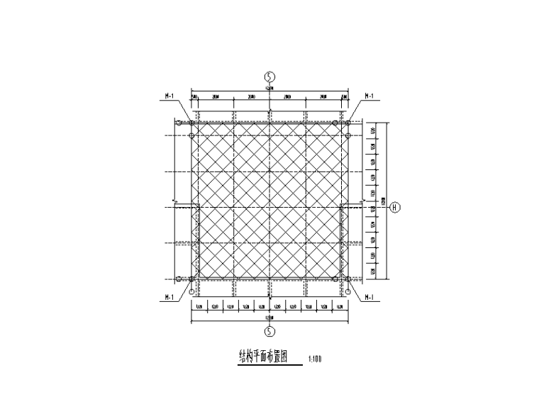 玻璃顶棚钢结构资料下载-景观建筑|荆山地下商业顶棚网壳钢结构施工图