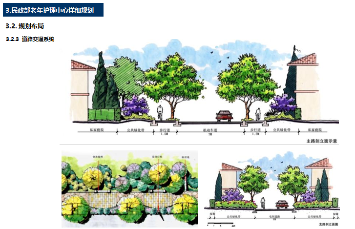 [天津]养老社区设计方案（图文并茂）-道路交通系统