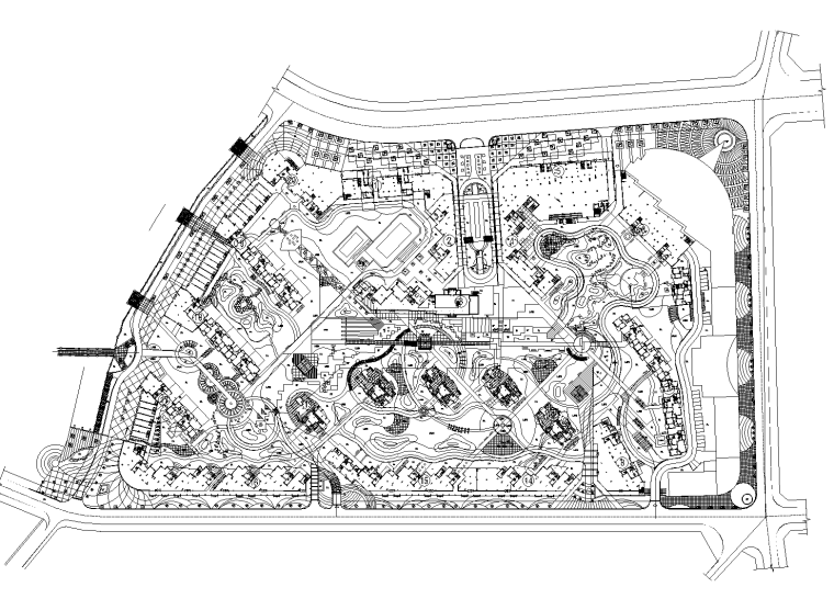 园林步道施工图资料下载-[江苏]连云港怡景苑全套景观CAD施工图（部分图片格式施工图）