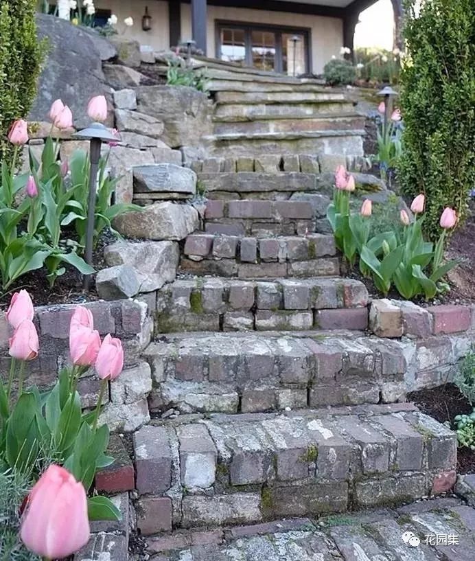 [分享]台阶,不仅仅是阶梯,更是花园里的一处小景