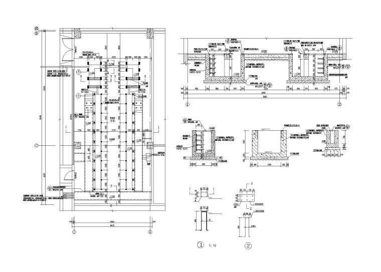 三层钢筋混凝土工业厂房全套施工图设计（CAD）-变电所详图