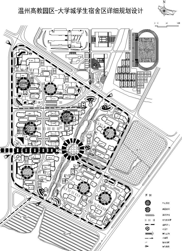 [浙江]温州大学城环境设计投标方案文本（含有CAD平面图，分析图）-1_看图王