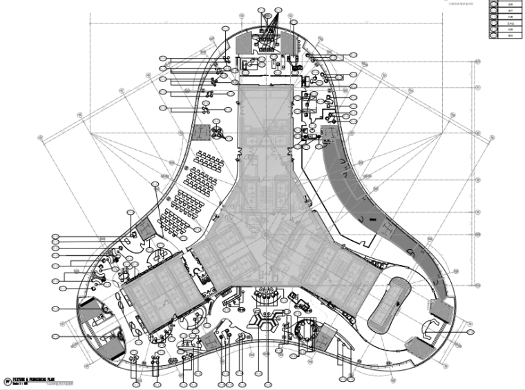 办公楼大堂cad资料下载-[武汉]中心样板层及T3办公楼CAD+PDF施工图